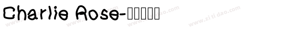 Charlie Rose字体转换